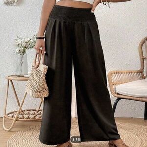Elegant Black Wide-Leg Pants